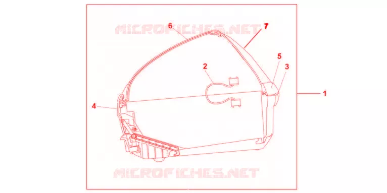 TOP CASE 45L MAT CYNOS GREY Honda MOTO 700 TRANSALP 2011  XL700VAB