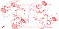 CLIGNOTANT pour Honda TRANSALP 700 ABS de 2011