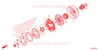 EMBRAYAGE pour Honda FOURTRAX 500 FOREMAN RUBICON DCT de 2016
