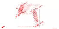 AMORTISSEUR AVANT pour Honda FOURTRAX 500 FOREMAN RUBICON DCT EPS de 2016