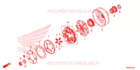 EMBRAYAGE pour Honda FOURTRAX 500 FOREMAN RUBICON DCT EPS de 2016