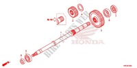 ARBRE DE SORTIE pour Honda FOURTRAX 500 FOREMAN RUBICON EPS RED de 2016