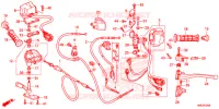 COMMODO   LEVIER   CABLE pour Honda FOURTRAX 500 FOREMAN RUBICON EPS RED de 2016
