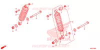 AMORTISSEUR ARRIERE pour Honda FOURTRAX 500 FOREMAN RUBICON RED de 2016