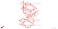 CYLINDRE pour Honda FOURTRAX 500 FOREMAN RUBICON RED de 2016