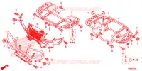 SUPPORT pour Honda FOURTRAX 500 FOREMAN RUBICON RED de 2016