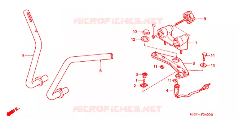 GUIDON - TE DE FOURCHE Honda MOTO 50 MONKEY 1999  Z50JV_M