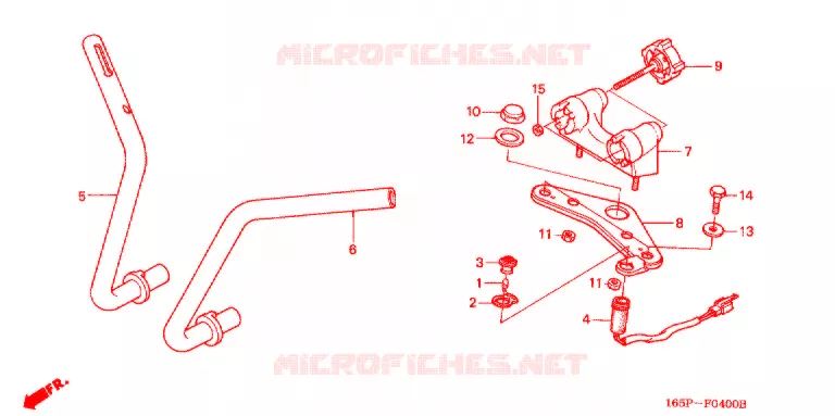 GUIDON - TE DE FOURCHE Honda MOTO 50 MONKEY 2000  Z50JY_M