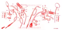 LEVIER DE GUIDON   CABLE   COMMODO pour Honda GORILLA 50 GREEN de 2003
