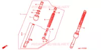 AMORTISSEUR AVANT pour Honda GORILLA 50 WHITE de 2002