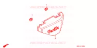 COUVERCLES LATERAUX pour Honda GORILLA 50 WHITE de 2002