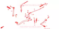 PEDALE   KICK pour Honda GORILLA 50 WHITE de 2002