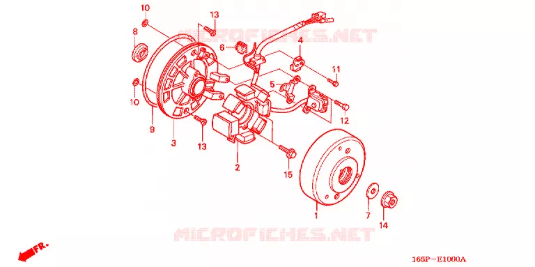 ALTERNATEUR Honda MOTO 50 MONKEY 2003  Z50J3_MSP