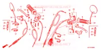LEVIER DE GUIDON   CABLE   COMMODO pour Honda GORILLA 50 de 2004