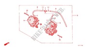 CARBURATEUR (ENS.) pour Honda STEED 600 VLX Without speed warning light. Taylor bar handle de 1990