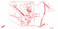 MAITRE CYLINDRE DE FREIN AVANT pour Honda STEED 600 VLX Without speed warning light. Taylor bar handle de 1990