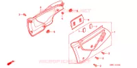 COUVERCLES LATERAUX pour Honda XL 250 DEGREE de 1991