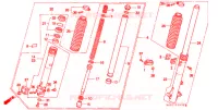 FOURCHE pour Honda XL 250 DEGREE de 1991