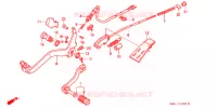 PEDALE (1) pour Honda XL 250 DEGREE de 1991