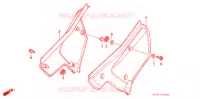 COUVERCLES LATERAUX pour Honda XR 200 R de 1991