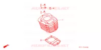 CYLINDRE pour Honda XR 200 R de 1991