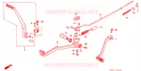 PEDALE   KICK pour Honda XR 200 R de 1991