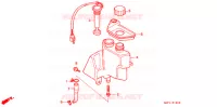 RESERVOIR D'HUILE pour Honda EZ 90 SNOW de 1993
