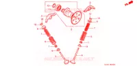 ARBRE A CAMES   SOUPAPE (CH125CF,CH125H/N/P/R) pour Honda CH 125 SPACY de 1993