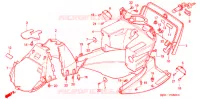 GARDE BOUE AVANT (CH125H/N/P/R) pour Honda CH 125 SPACY de 1993