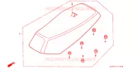 SELLE pour Honda CUB EZ 90 de 1993