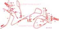 COMMODO   LEVIER   CABLE (SZ50P/P 3/R/R 3/T/T 3) pour Honda TACT 50 STAND UP de 1993