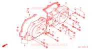 COUVERCLE GAUCHE pour Honda TACT 50 STAND UP de 1993