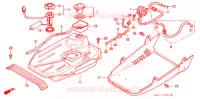 RESERVOIR A CARBURANT   POMPE A ESSENCE (SZ50P/R/T) pour Honda TACT 50 STAND UP de 1993