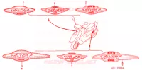 T (SZ50P/R) pour Honda TACT 50 STAND UP de 1993