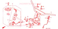 GUIDON   TE DE FOURCHE pour Honda CRM 250 Without speed warning light de 1993