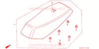 SELLE pour Honda CUB EZ 90 de 1994