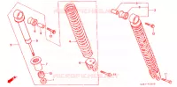 AMORTISSEUR ARRIERE pour Honda TACT 50 de 1994
