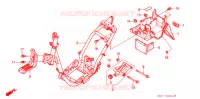CADRE   GARDE BOUE ARRIERE (SZ50P/R/T) pour Honda TACT 50 de 1994