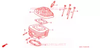 CULASSE   CYLINDRE pour Honda TACT 50 de 1994
