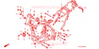 CADRE pour Honda CRM 250 With speed warning light de 1997