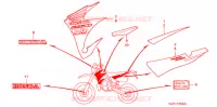 AUTOCOLLANTS pour Honda CRM 250 de 1998