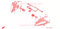 CLIGNOTANT pour Honda FORESIGHT 250 de 1998
