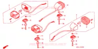 CLIGNOTANT pour Honda SL 230 With speed warning light de 1998