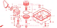 FILTRE A HUILE   CARTER D'HUILE   POMPE A HUILE pour Honda VTR 250 With speed warning light de 1998