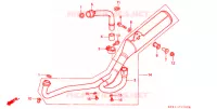 SILENCIEUX D'ECHAPPEMENT pour Honda VTR 250 With speed warning light de 1998