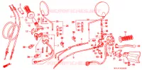 LEVIER DE GUIDON   CABLE   COMMODO pour Honda AFRICA TWIN 750 de 1995