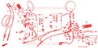 LEVIER DE GUIDON   CABLE   COMMODO pour Honda AFRICA TWIN 750 de 1996