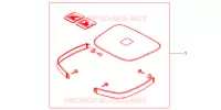 GARNITURES TOP CASE BRUT pour Honda AFRICA TWIN 750 de 1998