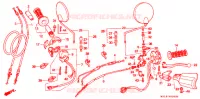 LEVIER DE GUIDON   CABLE   COMMODO pour Honda AFRICA TWIN 750 de 1998