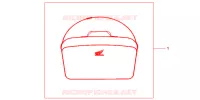 SAC INTERIEUR DE TOP CASE pour Honda AFRICA TWIN 750 de 1999